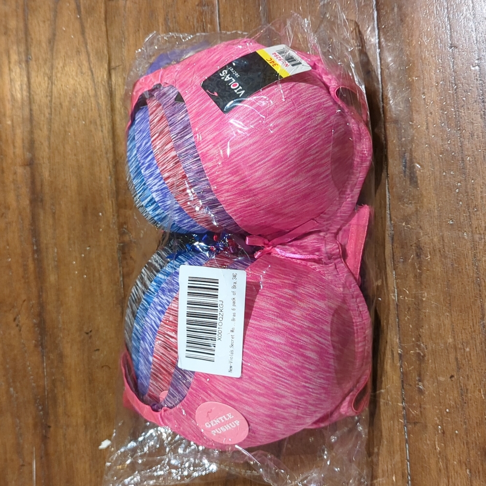 Viola's Secret 6 pack bras size 34C